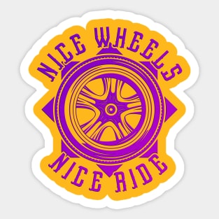 Nice Wheels Nice Ride Sticker